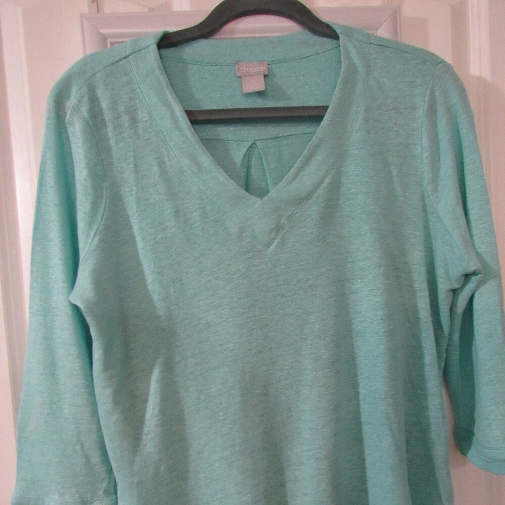 Chico Turquoise Top - Size 1